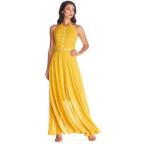 Dress the population yellow lace dress best sale