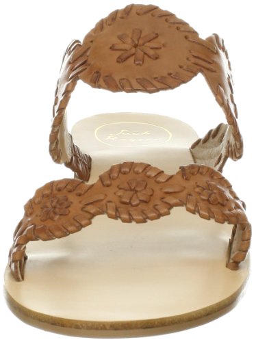 Jack Rogers Women's Lauren Sandal,Cognac,5 M US