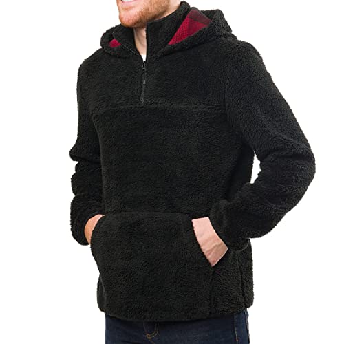 Black, Boston Traders Sherpa Pullover - Extra Large (XL)