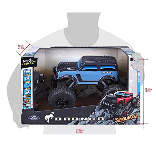 Maisto Ford Bronco Sasquatch 4x4 1:10 Scale Remote Control Vehicle (Blue)