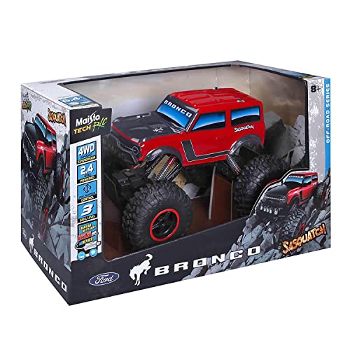 Maisto Ford Bronco Sasquatch 4x4 1:10 Scale Remote Control Vehicle (Red) (Red)