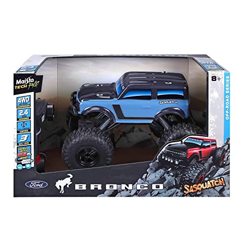 Maisto Ford Bronco Sasquatch 4x4 1:10 Scale Remote Control Vehicle (Blue)